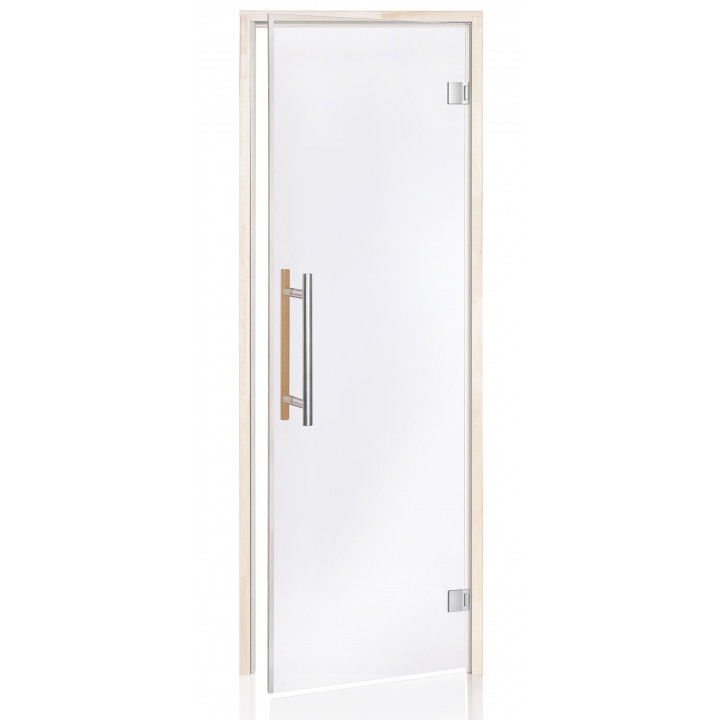Portes de sauna en verre AD BENELUX, 80 x 210 cm, Aspen, transparentes