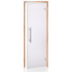 Portes de sauna en verre AD BENELUX, verre mat, 90 x 190 mm, aulne, verre mat transparent