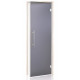 Portes de sauna en verre AD BENELUX, verre mat, 70 x 210 cm, Aspen, gris mat