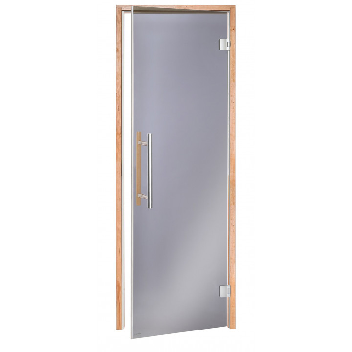 Portes de sauna en verre AD BENELUX, 70 x 200, aulne, gris