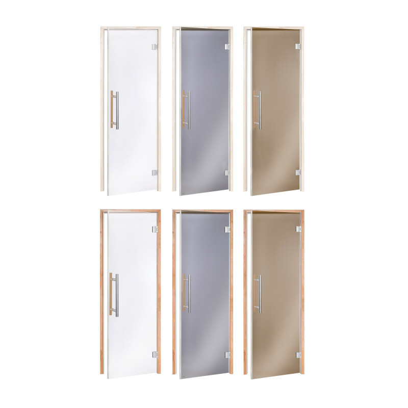 Portes de sauna en verre AD BENELUX