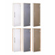 Portes de sauna en verre AD BENELUX, verre mat, 70 x 210 cm, aulne, bronze mat