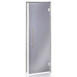 Portes vitrées AD COMFORT pour sauna à vapeur, gris