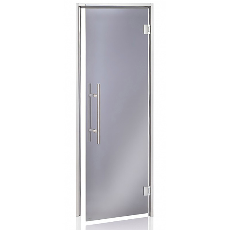 Portes vitrées AD COMFORT pour sauna à vapeur, gris