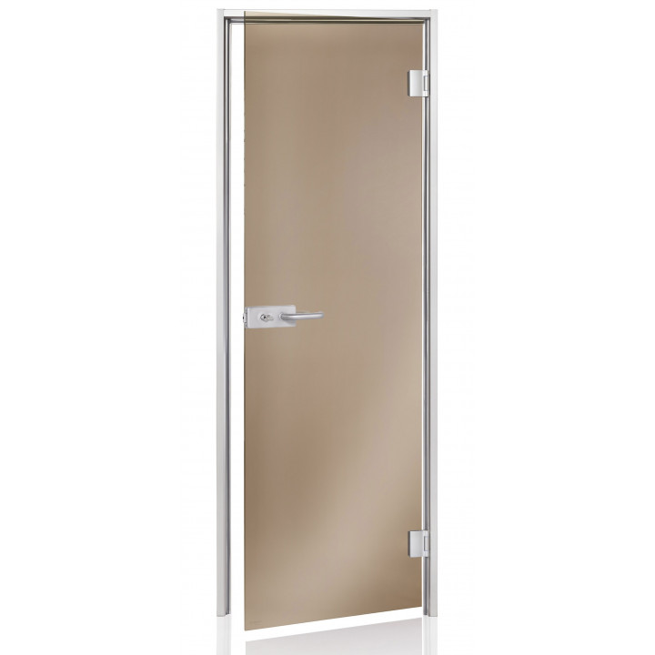 Portes de sauna en verre AD DORADO, 70 x 200, Bronze