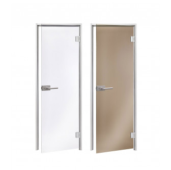 Portes vitrées AD DORY pour sauna vapeur, 90 x 210 cm