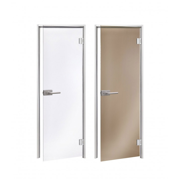 Portes vitrées AD DORY pour sauna vapeur, 90 x 210 cm