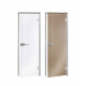 Portes vitrées AD DORY pour sauna vapeur, 90 x 210 cm