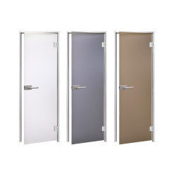 Portes en verre AD DORY pour sauna à vapeur, Verre mat