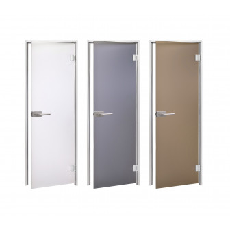 Portes en verre AD DORY pour sauna vapeur, verre mat