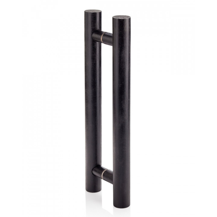 Poignée de porte AD pour portes vitrées L-400, noire