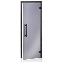Porte de sauna en verre AD, cadre noir - 2