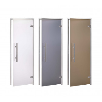 Portes vitrées AD LIGHT pour sauna vapeur, verre mat