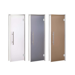 Portes en verre AD LUX pour sauna à vapeur, Verre mat  Portes en verre AD LUX pour sauna à vapeur, Verre mat