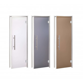 Portes vitrées AD LUX pour sauna vapeur, verre mat