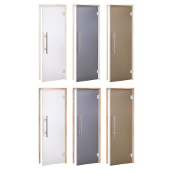 Portes de sauna en verre AD LUX, verre mat 