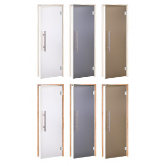 Portes de sauna en verre AD LUX, verre mat