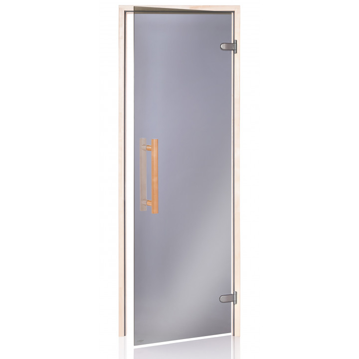 Portes de sauna en verre AD NATURAL, 80 x 190, Aspen, Gris