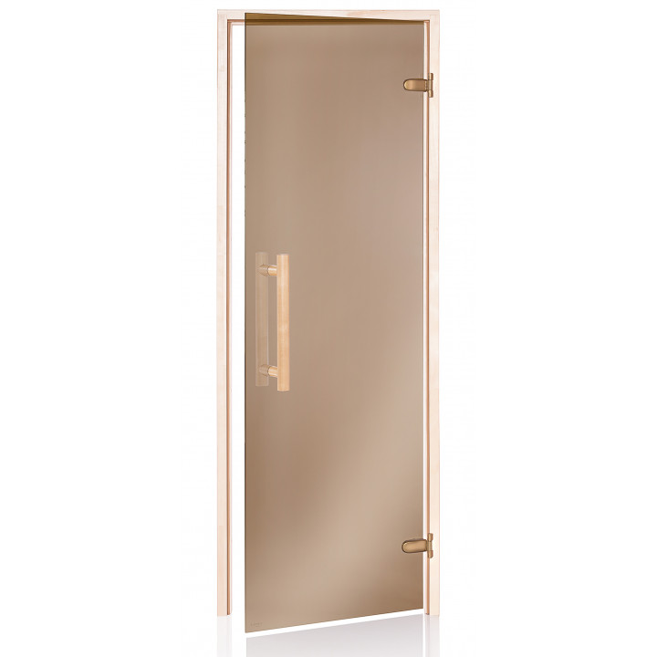 Portes de sauna en verre AD NATURAL, 80 x 190, Aspen, Bronze