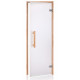 Portes de sauna en verre AD NATURAL, verre mat, 80 x 210 cm, aulne, transparent mat