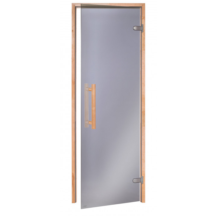 Portes de sauna en verre AD NATURAL, 80 x 210 cm, aulne, gris