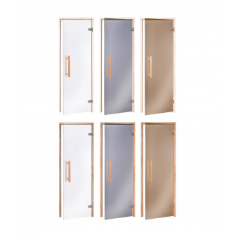 Portes de sauna en verre AD NATURAL