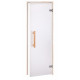 Portes de sauna en verre AD NATURAL, verre mat, 70 x 190 cm, Aspen, transparent mat