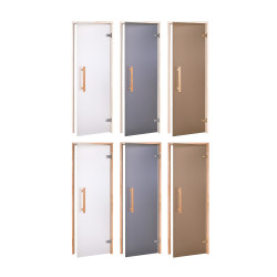 Portes de sauna en verre AD NATURAL, Verre mat 