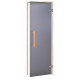 Portes de sauna en verre AD NATURAL, verre mat, 70 x 200, Aspen, gris mat