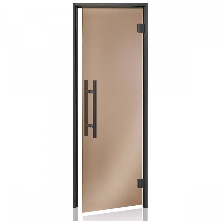 Portes vitrées AD PREMIUM pour sauna vapeur, 70 x 200, Bronze