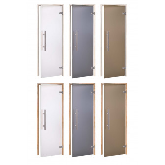 Portes de sauna en verre AD PREMIUM LIGHT, verre mat