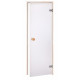 Portes de sauna en verre AD STANDART, verre mat, 70 x 210 cm, Aspen, verre mat transparent