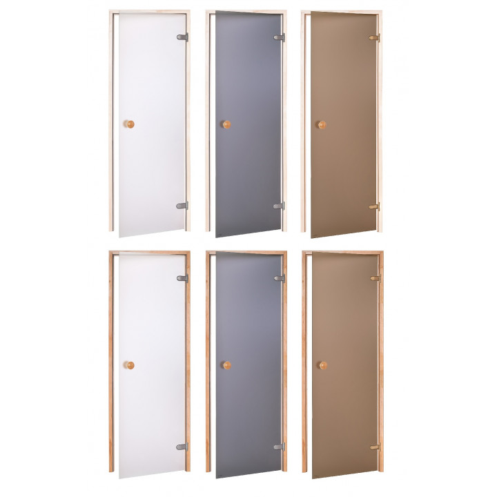 Portes de sauna en verre AD STANDART, verre mat