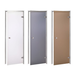 Portes en verre AD pour sauna à vapeur, Verre mat  Portes en verre AD pour sauna à vapeur, Verre mat