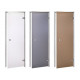 Portes vitrées AD pour sauna vapeur, verre mat, 70 x 210 cm, gris mat