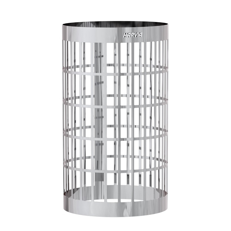 Support de pierre autour de la cheminée du sauna - HARVIA Cilindro