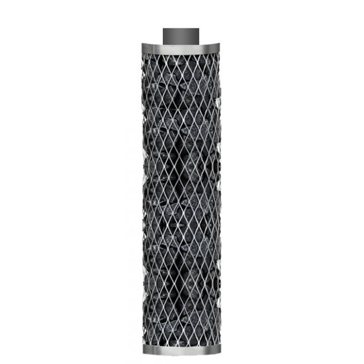 Grille en pierre IKI avec cheminée, acier inoxydable