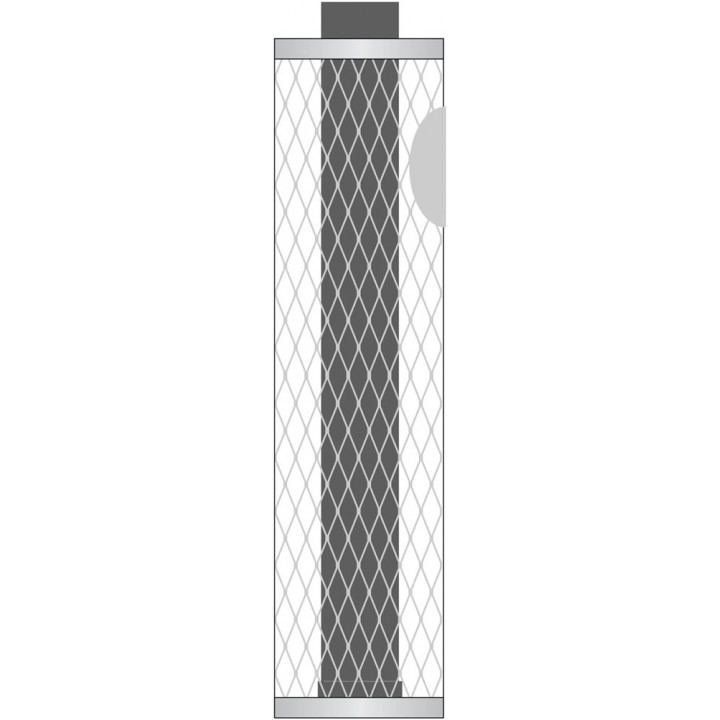 Grille en pierre IKI avec cheminée, acier inoxydable