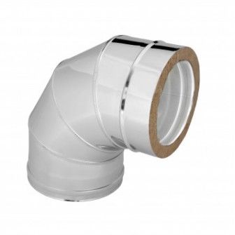 Coude double paroi isolé 90