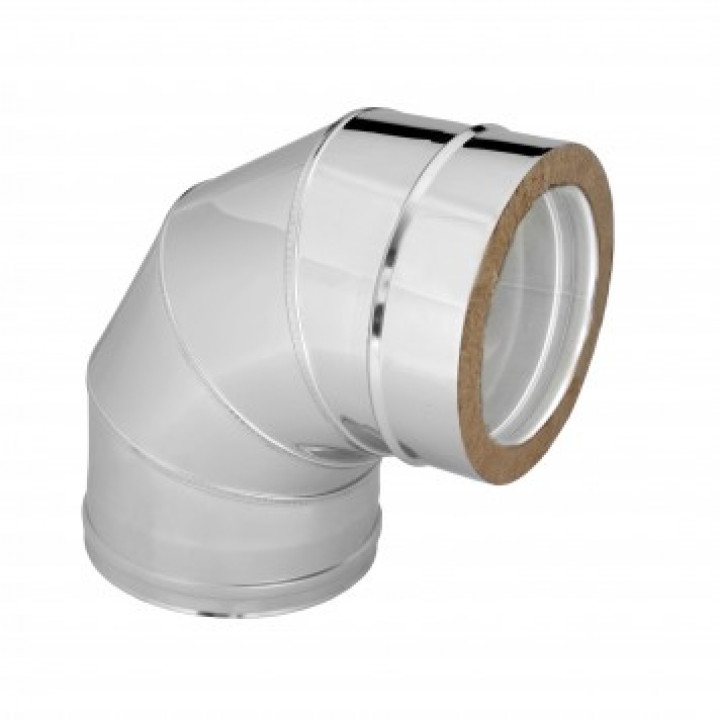 Coude double paroi isolé 90