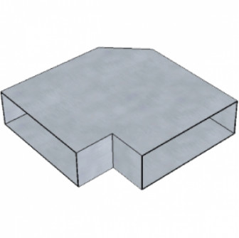 Coude plat 5F15/90
