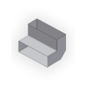 Coude étroit 50x150, 90° - 0