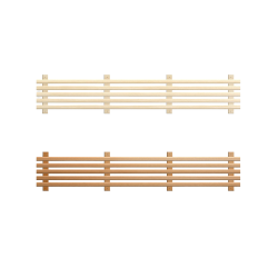 Élément inférieur du banc de sauna, tremble, aulne 