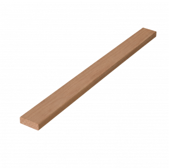 Moulure de recouvrement, 8 x 30 mm, bois d'aulne