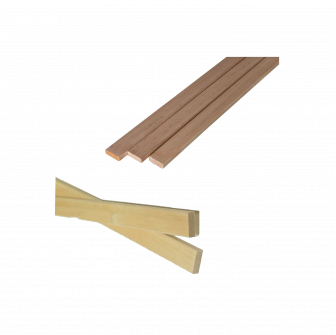 Moulure de couverture de sauna, 15 x 45 mm