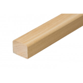 Moulure de couverture de sauna, 24 x 30 mm, bois de tilleul