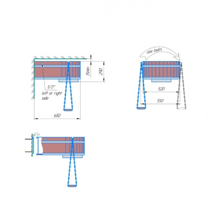Dispositif de versement ICEBERG 45 l