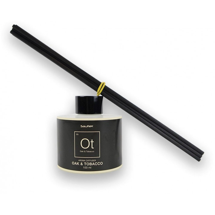 Parfum aromatique aux bâtonnets, parfum tabac et chêne 100 ml