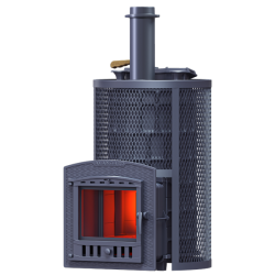 Poêle de sauna à bois GEFEST - AVANGARD ZK 40 (P2) Ouragan dans une grille ronde  Poêle de sauna à bois GEFEST - AVANGARD ZK 40 (P2) Ouragan dans une grille ronde