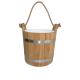 Seau de sauna en chêne avec poignée en corde, 12 l